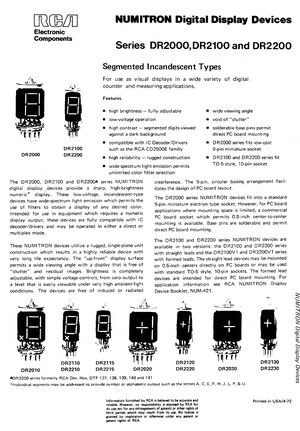 Numitron Data, CLICK for a bigger PIC!