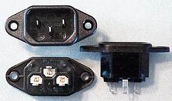 42R03 3-wire Line Cord Socket, CLICK for bigger PIC!