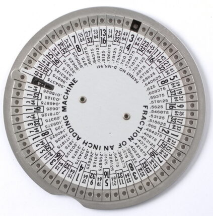 Fraction of an Inch Adding Machine