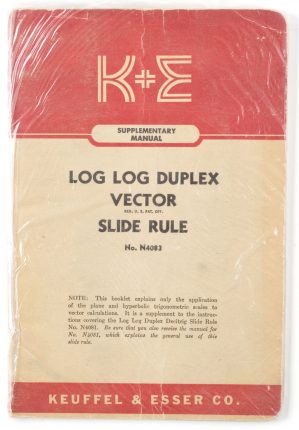 K&E Supplementary Manual – N4083 Slide Rule