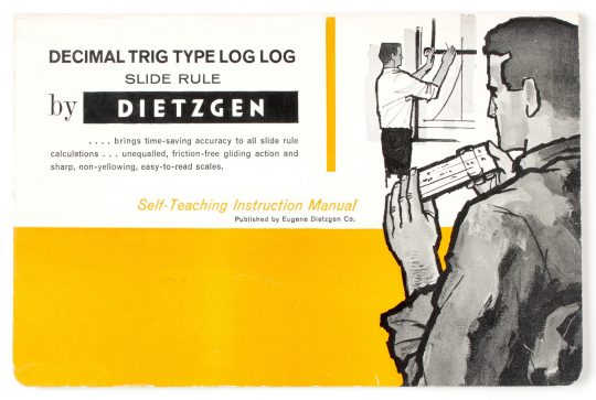 Decimal Trig Type Log Log Slide Rule by Dietzgen