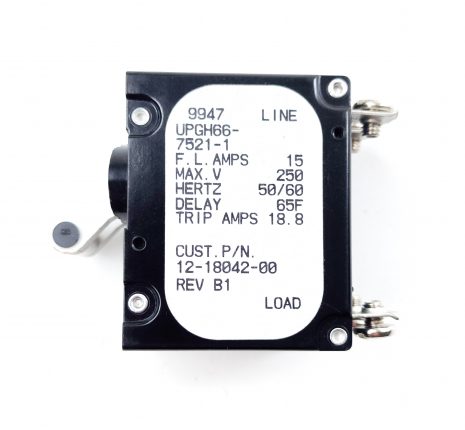 Airpax UPGH66-7521-1 Circuit Breaker 50/60HZ  250 V 15A