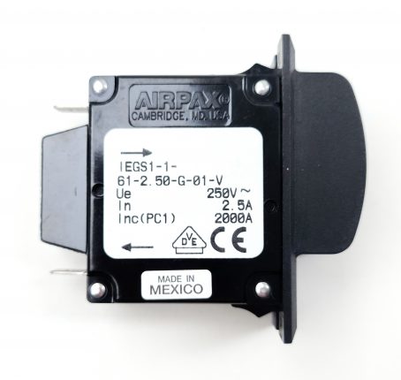 Airpax IEGS1-1-61-2 Circuit Breaker 2.5A 50/60HZ 250V