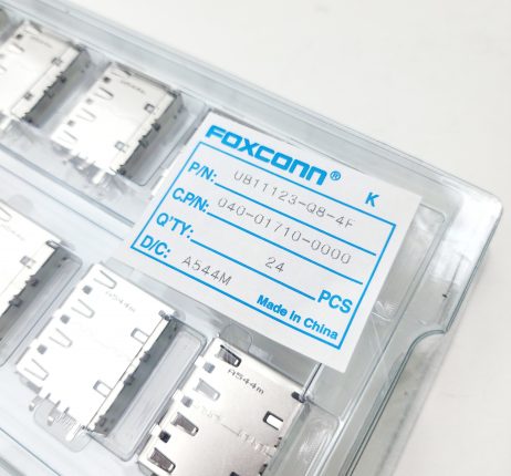 Foxconn UB11123-Q8-4F PC MTG 4 Stacked USB Connector Block