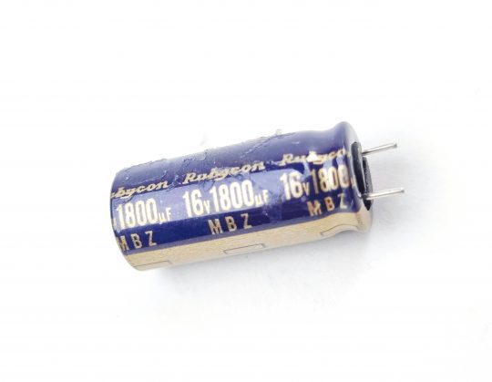 Rubycon 1800uf 16 Volt capacitor