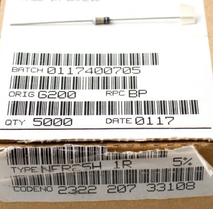 Bulk Resistors – Philips NFR25H 1R 5%, Box of 5000