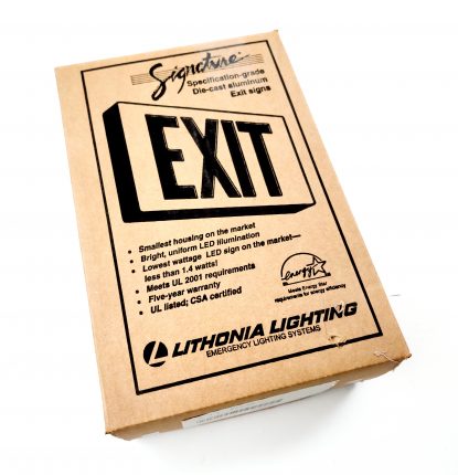 Lithonia Die Cast Emergency L.E.D Exit Sign