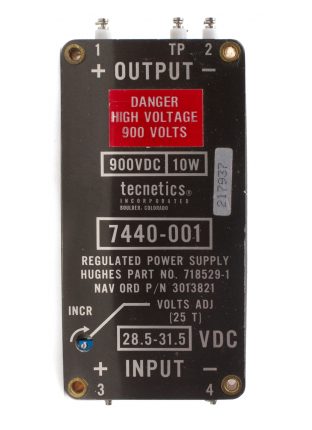 Tecnetics 7440-001 900VDC 10W Regulated Power Supply