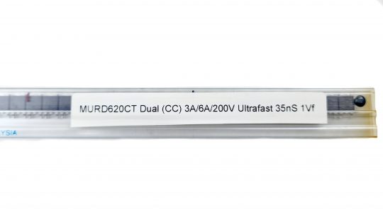 MURD620CT Dual (CC) 3A/6A/200V Ultrafast 35nS 1Vf