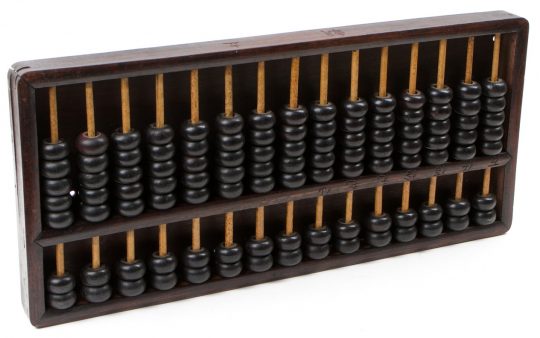 14″ 15 Rod Abacus, Full Wood Back
