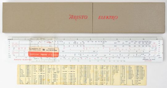 Aristo Elektro 915E Full Size Slide Rule w/Case