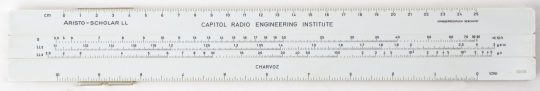 Aristo Scholar 0903LL / Capitol Radio Full Size Slide Rule w/Case