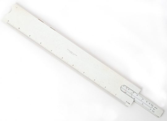 Aristo Elektro 914 Full Size Slide Rule w/Original Split Case (NIB/mint – very unusual rule!)