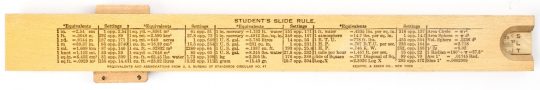 K&E 4058 Student Full Size Slide Rule, All Wood w/Original Case