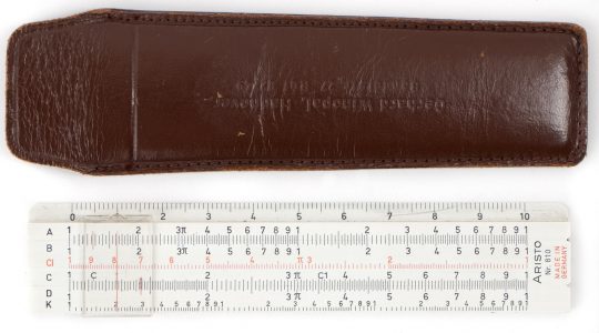 Aristo 810 4″/5″ Pocket Slide Rule w/Leather Slip Case