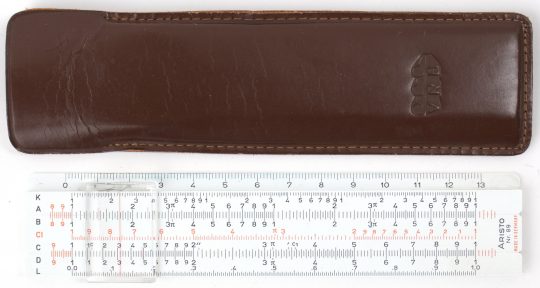 Aristo 89 Pocket Slide Rule w/Leather Slip Case