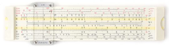 Aristo Studio 868 Pocket Slide Rule w/SRC Leather Clip Case (Very good condition)