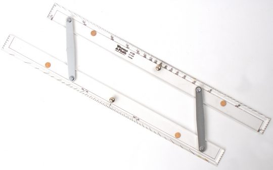 Weems & Plath #138 18″ Parallel Ruler w/Angles (Excellent condition)