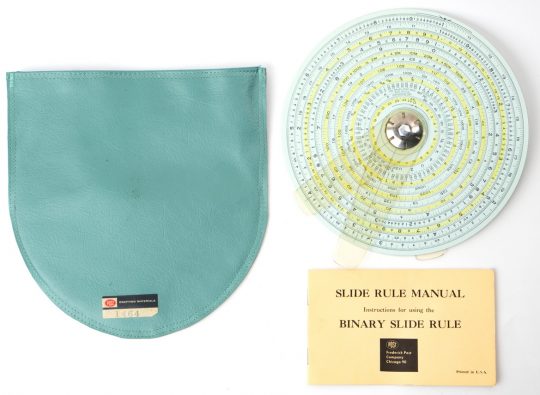 Dietzgen / Post / Gilson Binary Circular Slide Rule w/Case & Manual Reprint (Very good condition)
