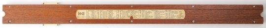 K&E N-4096 21″ Desktop Merchants’ Business Oversize Slide Rule w/Leather Case (Very good condition)
