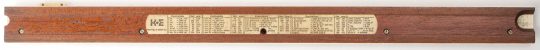 K&E 4053-5 Polyphase Mannheim Simplex Oversize Slide Rule w/Leather Case (Good condition, case missing flap)