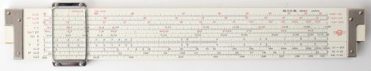 Geotec 341-3010 Versalog Full Size Slide Rule w/Case (excellent condition)