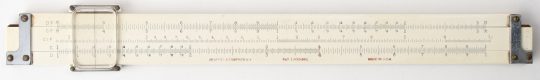 K&E 4088-3 Full Size Slide Rule w/Leather Case (fair condition, name on inside flap)