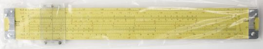 Pickett N500ES Full Size Slide Rule w/Leather Case (good condition, name on interior flap)