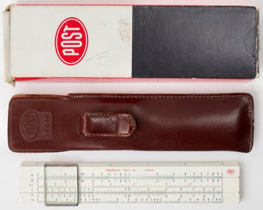 Post 1444K Pocket Rule w/Box, Case, & Manual (NIB/mint)
