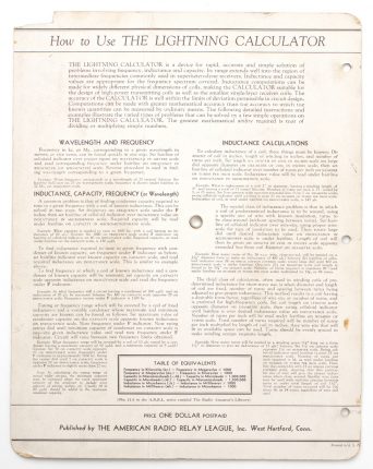 Lightning Calculator Type A (Fair condition)