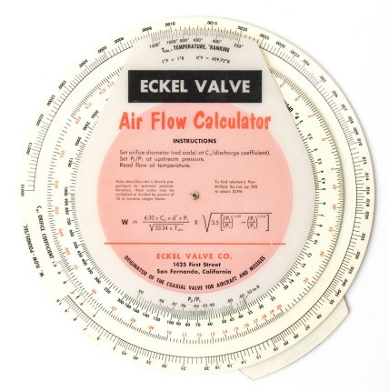 Eckel Valve Liquid & Air Flow Circular Calculator