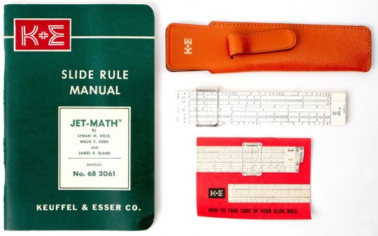 K&E 68-1581 / 4161-1 Jet Math Pocket Slide Rule Box Set (NIB/mint)