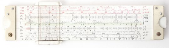 Faber Castell 62/83 Pocket Slide Rule w/Green Slip Case (Good condition)