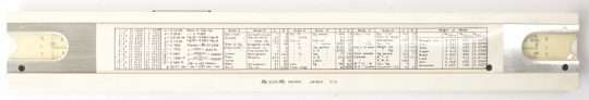 Hughes-Owens (Sun/Hemmi) 1771 Full Size Slide Rule w/Leather Case (Fair condition, case fairly worn)