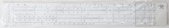 Geotec 341-3630 Full Size Beginner Slide Rule w/Slip Case (New/mint)