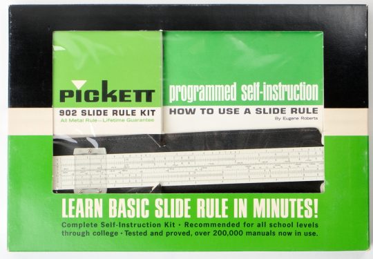 Pickett N902 K-T Full Size Slide Rule Box Set w/Case & Manual (NIB)