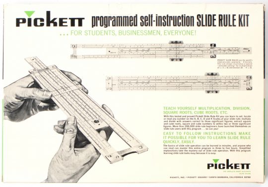 Pickett N902 K-T Full Size Slide Rule Box Set w/Case & Manual (NIB)