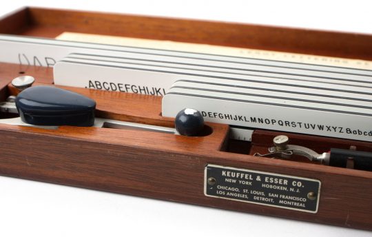 K&E Leroy Lettering Set w/Instructions & Wood Case
