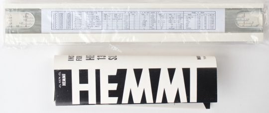 Sun / Hemmi 130W Full Size Slide Rule w/Box, Case & Instructions (NIB)