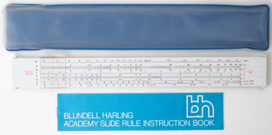 Blundell Harling Duplex 904 Full Size Slide Rule w/Case & Instructions (New/mint)