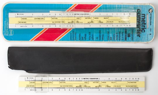 Sterling 651 Metric Converter Slide Rule (good condition)