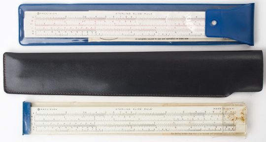 Sterling 589 Precision Full Size Slide Rule w/Case & instructions (good condition, assorted cases)