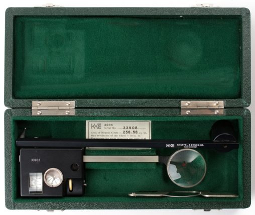 K&E 4236 Compensating Polar Planimeter w/Box, Case, & Manual (NIB/mint)