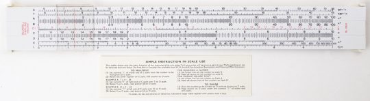 Blundell Harling S150-10 Full Size Slide Rule w/Instruction Sheet (Very good condition)