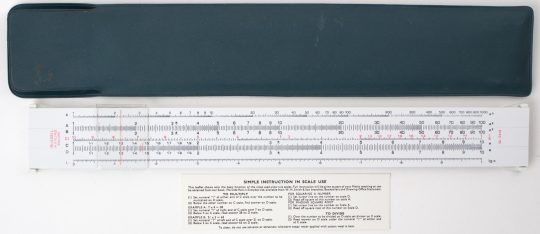 Blundell Harling S143-10 Full Size Slide Rule w/Case & Instructions (New, some markings)