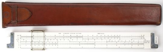 K&E 9071-3 Doric Full Size Rule w/Leather Case (Very good condition, name on flap)