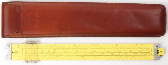 Pickett N1010-ES Power Trig Full Size Slide Rule w/Case (Excellent condition, marking on case)
