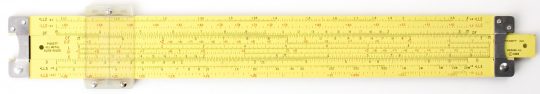 Pickett N500ES Full Size Slide Rule w/Suede Case (Fair condition)