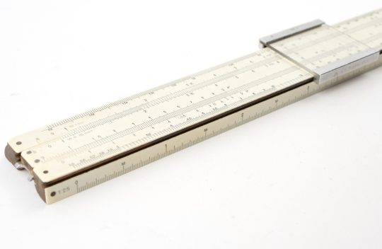 Faber Castell 378 Slide Rule w/Wood Case (Very good condition)