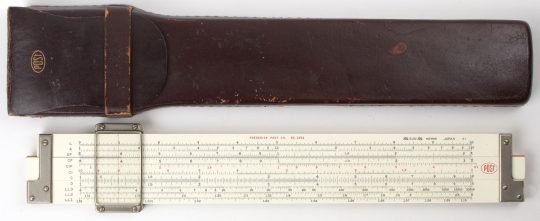 Post (Hemmi) 1491 Chemistry Rule w/Leather Case (Rule in excellent condition, case in fair condition)
